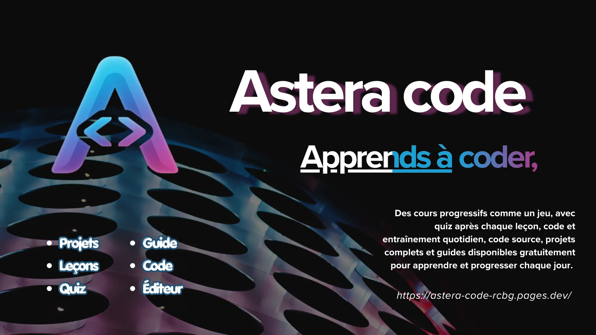 Capture d'écran mobile Astera Code